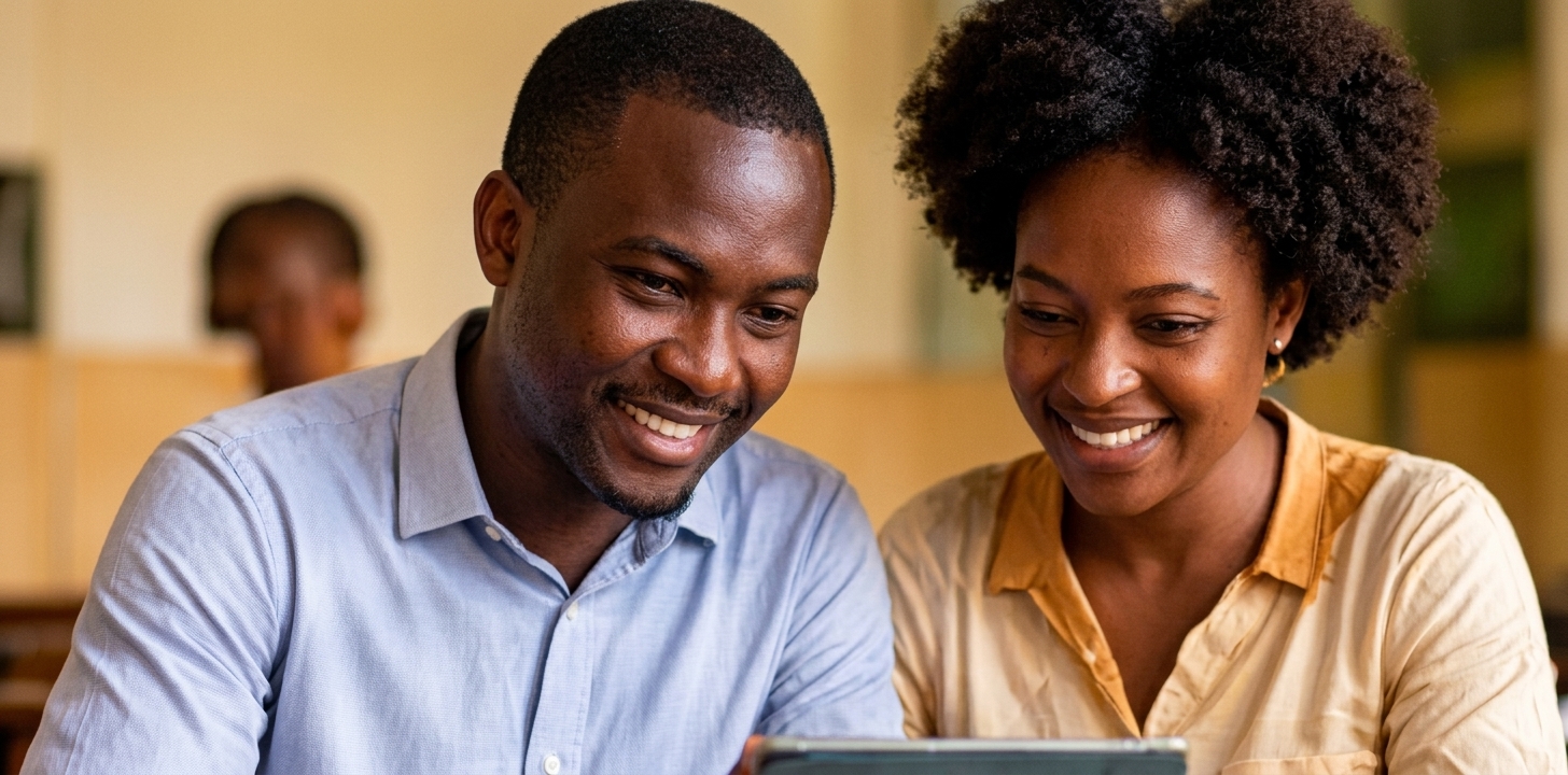 Des parents accompagnent leur enfant dans ses devoirs